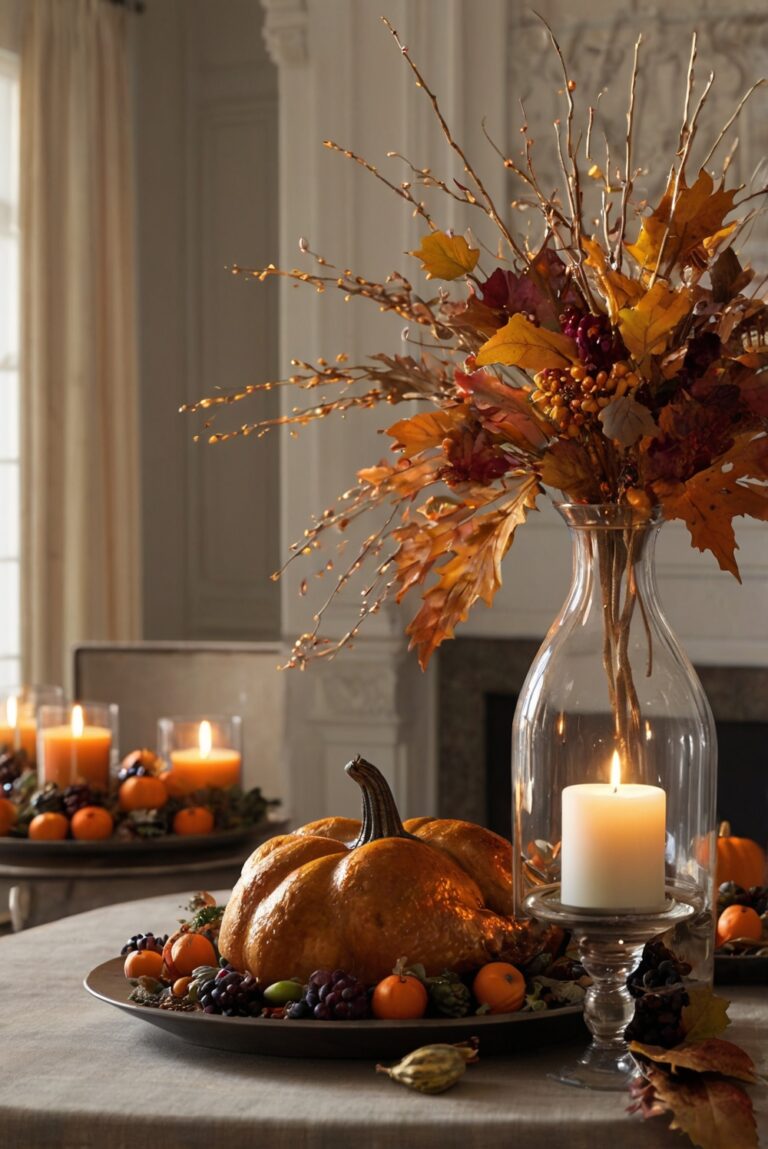 Thanksgiving room decor ideas, Fall home decor, Thanksgiving table centerpieces, Autumn decoration, Seasonal home accessories